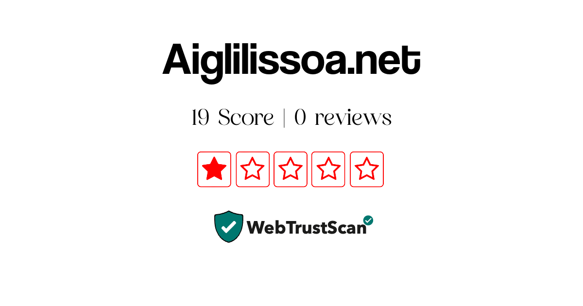 Aiglilissoa.net Review Legit or Scam: Medium Secure Website | Score: 19