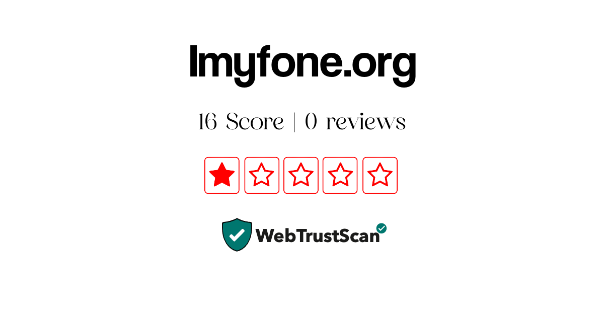 Imyfone.org Review Legit or Scam: Suspicious Website | Score: 16