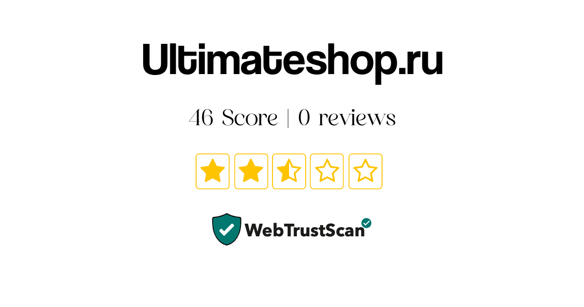 Ultimateshop.ru Review Legit or Scam: Medium Secure Website | Score: 46